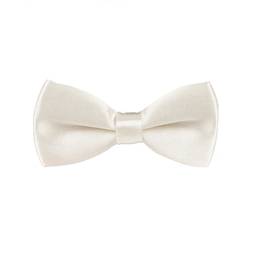 Talisman Bow Tie - Ivory White Solid Bow Tie