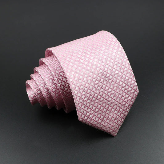 Dampierre - Classic Pink Textured Silk Necktie