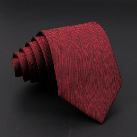 Crimson Textured Talisman Necktie – Bold Elegance