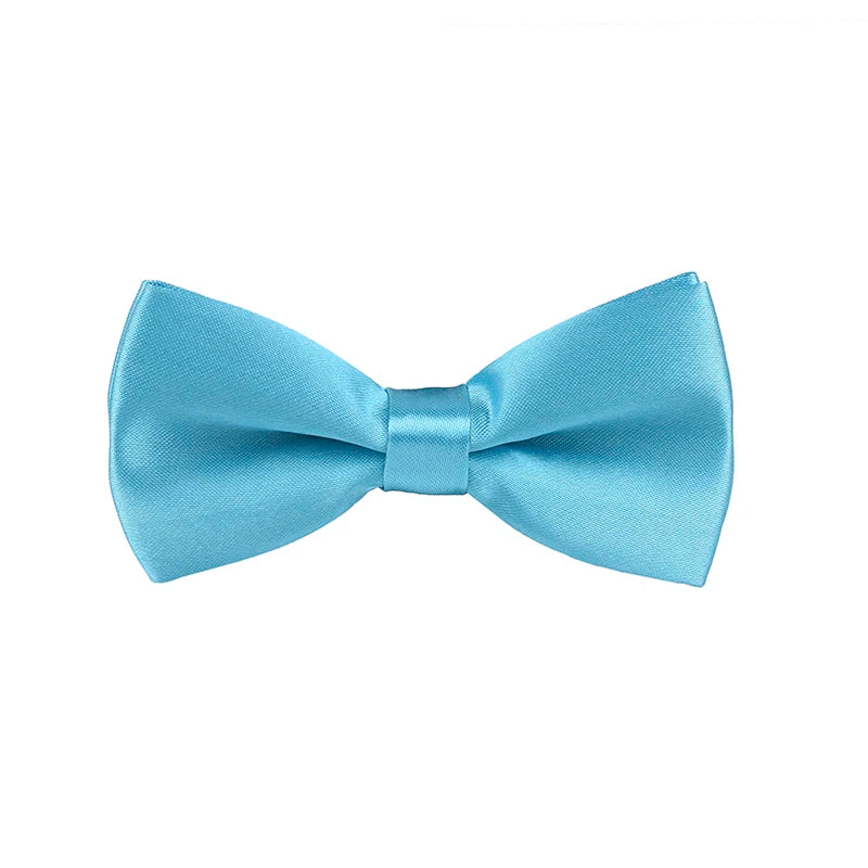 Talisman Bow Tie - Sky Blue Solid Bow Tie