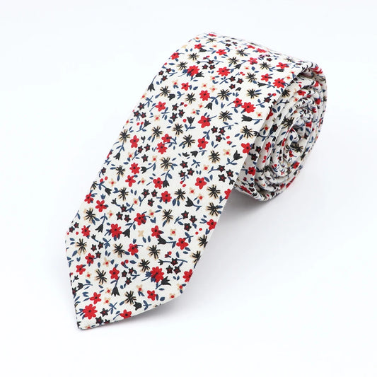 Selborne - Red Micro Blossom Tie
