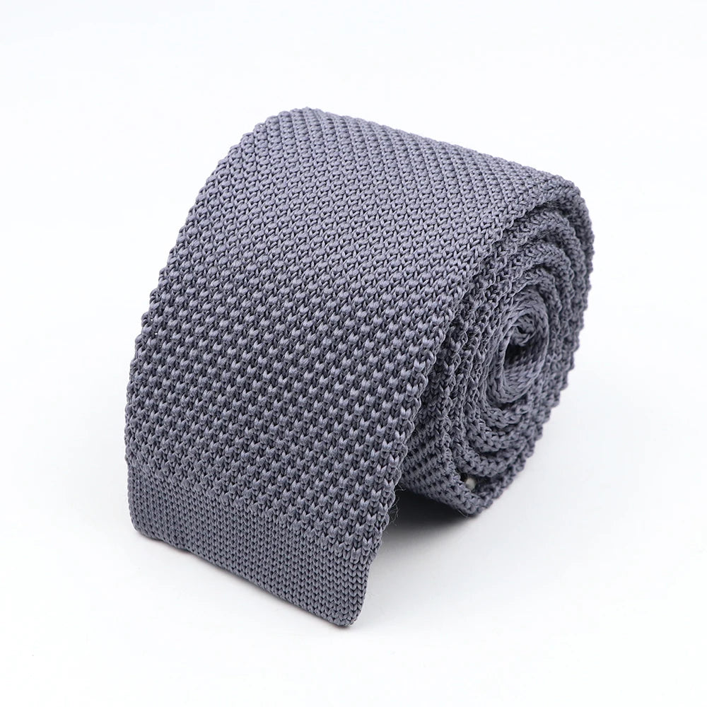 Fairfax - Slate Grey Knitted Tie
