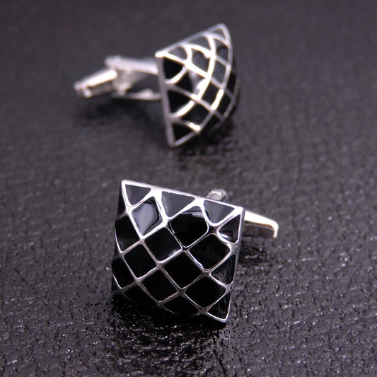 Talisman Cufflink – Stradi Onyx Lattice