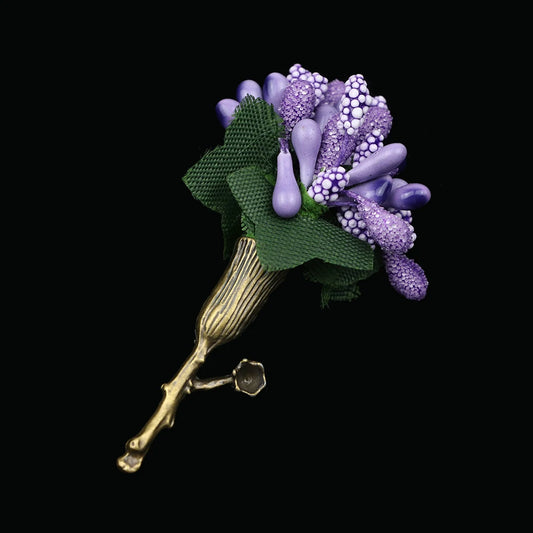 Talisman Brooch – Lavender Muse Bouquet
