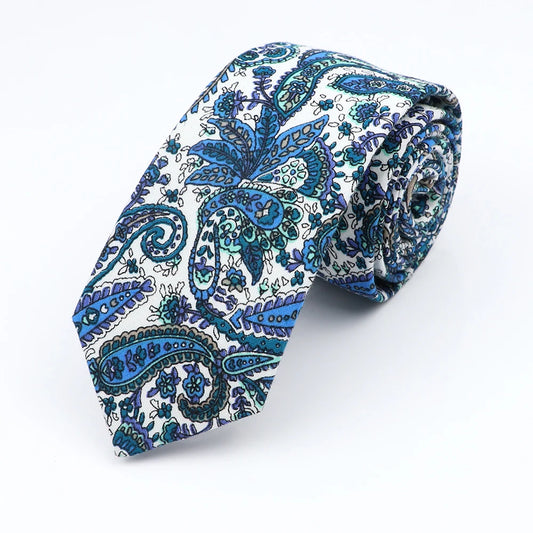 Tavistock - Teal Paisley Tie
