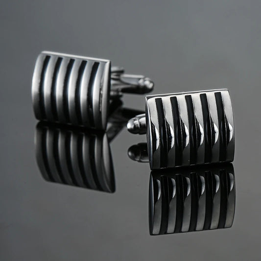 Talisman Cufflink – Gonzaga Onyx Stripes