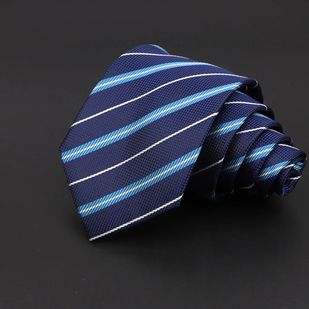 Gaillard - Navy & Sky Blue Striped Tie