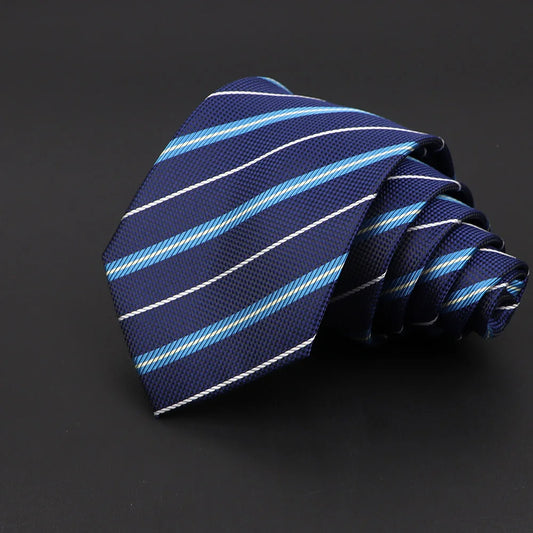 Gaillard - Navy & Sky Blue Striped Tie