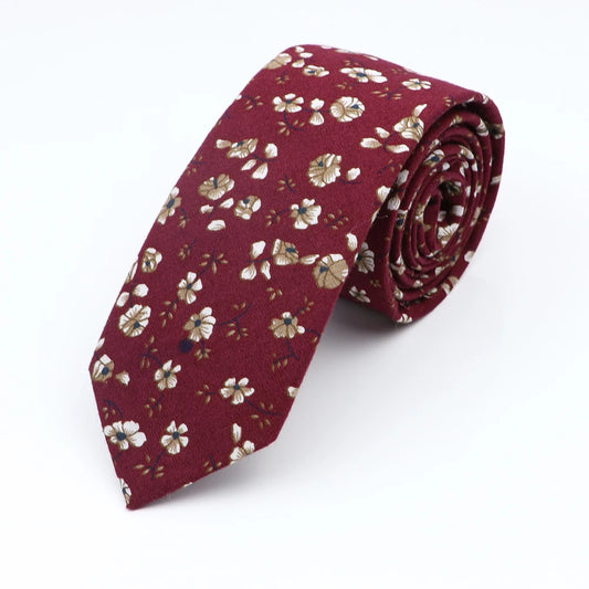Briarcliffe - Burgundy Blossom Scatter Tie