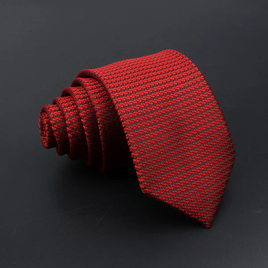 Melun - Bold Red Textured Necktie