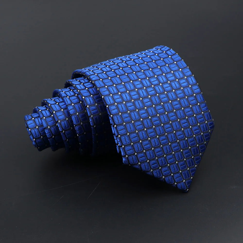 Nemours - Royal Blue Geometric Tie