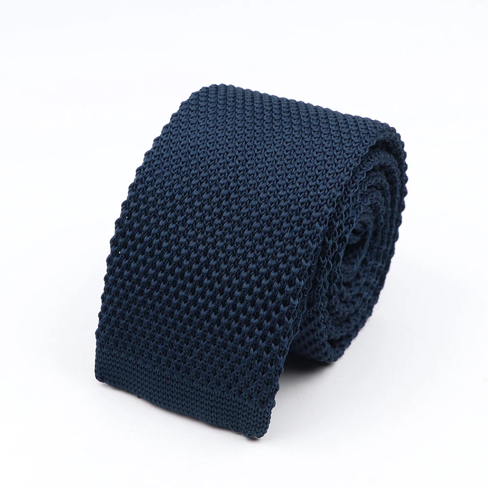Wellesley - Navy Blue Knitted Tie