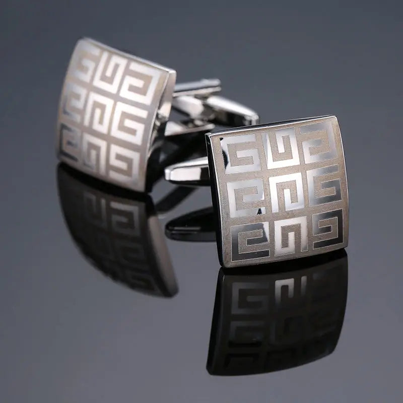 Greek Key cufflinks