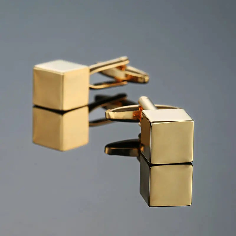 Golden Cube cufflinks