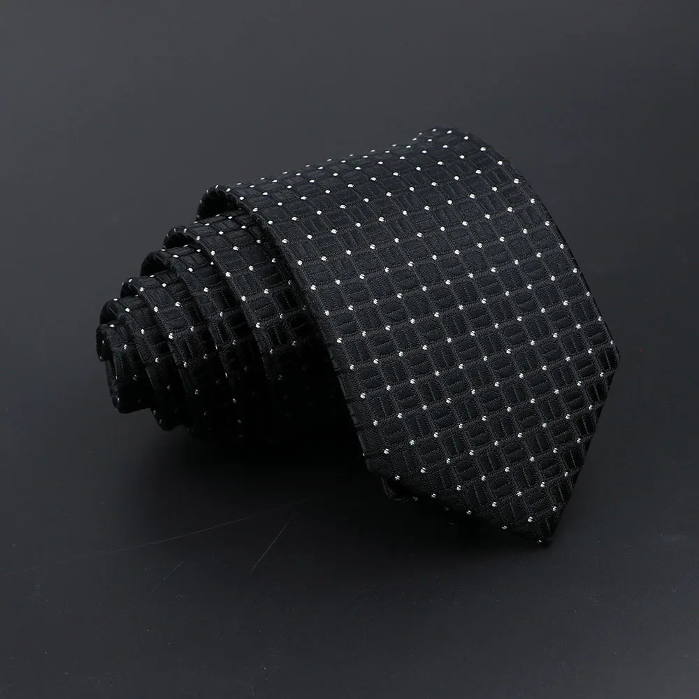 Nemours - Classic Black Checkered Tie