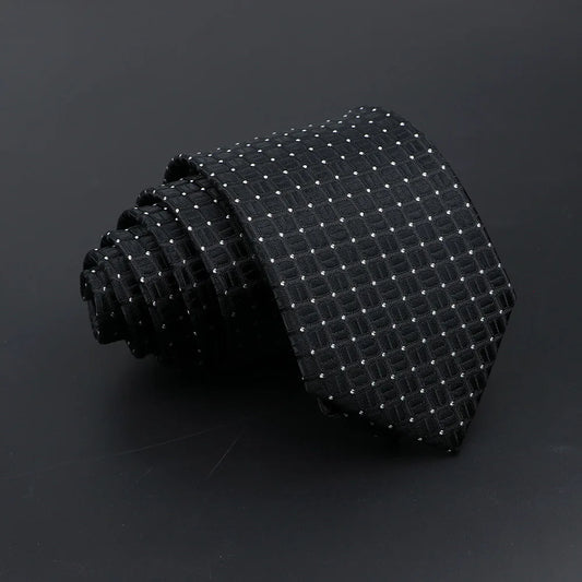 Nemours - Classic Black Checkered Tie