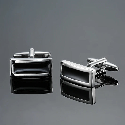 Talisman Cufflink – Sforza Onyx Rectangle