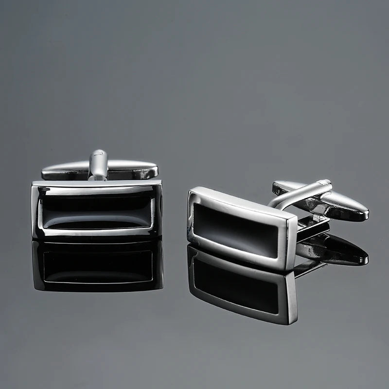 Talisman Cufflink – Sforza Onyx Rectangle