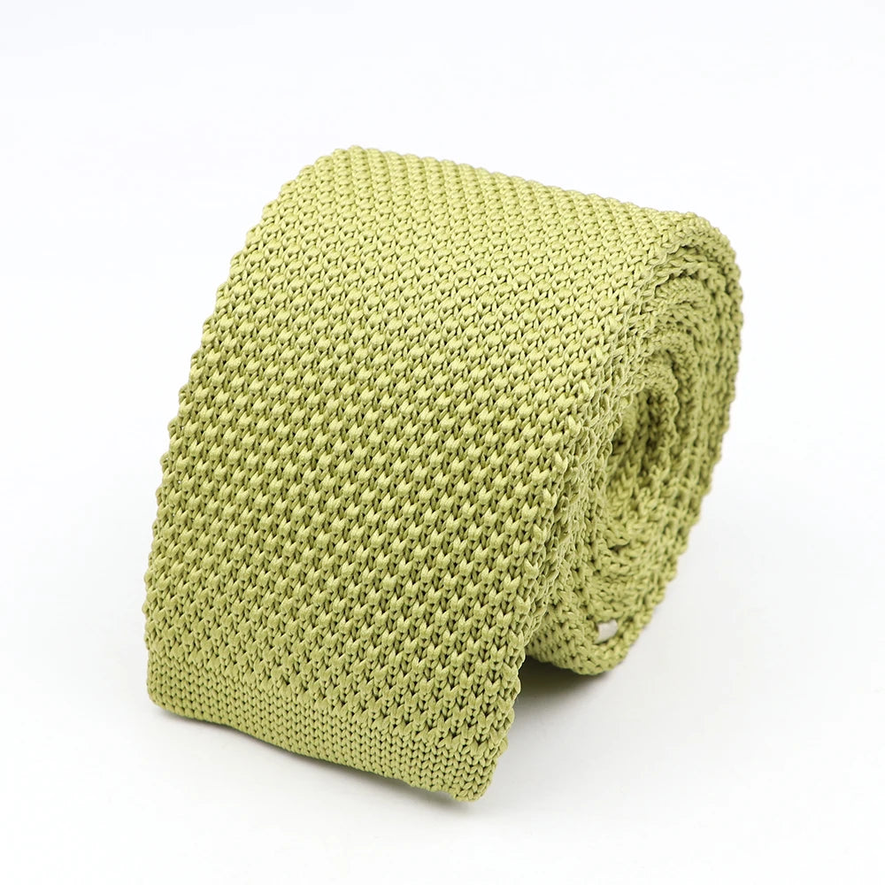 Kingsley - Chartreuse Knitted Tie