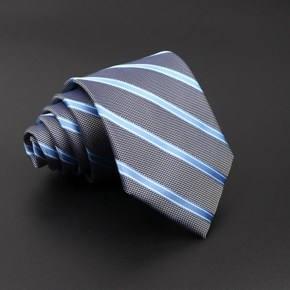 Sandiford - Grey Repp Stripe Tie