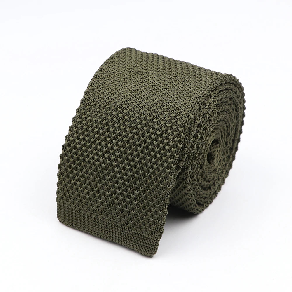 Lockwood - Olive Green Knitted Tie