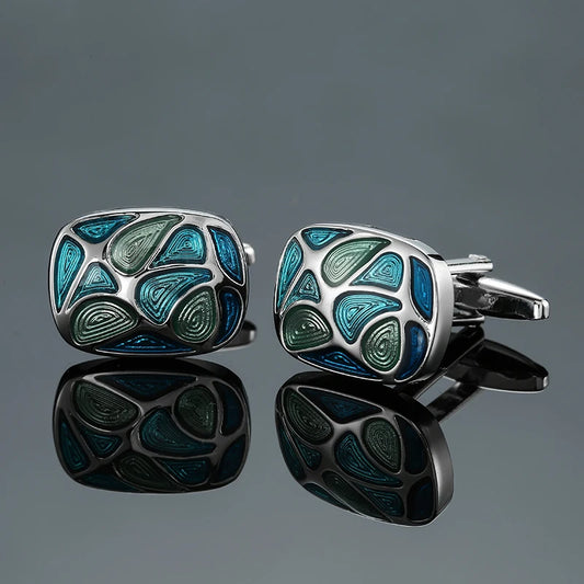 Talisman Cufflink – Pallavicini Emerald Wave
