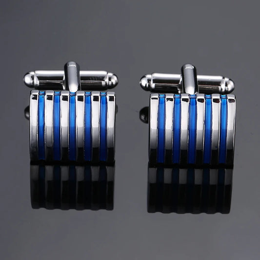 Talisman Cufflink – Gonzaga Sapphire Stripes