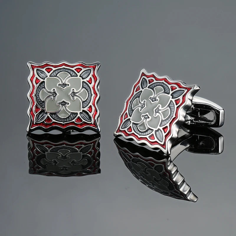 Talisman Cufflink – Aldobrandini Crimson Crest