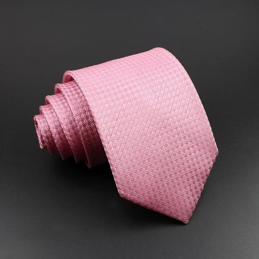 Chalon - Refined Pink Silk Necktie with Subtle Texture