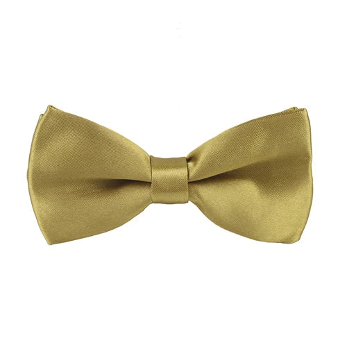 Talisman Bow Tie - Antique Gold Solid Bow Tie