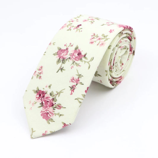 Cresswell - Ivory Petite Rose Tie