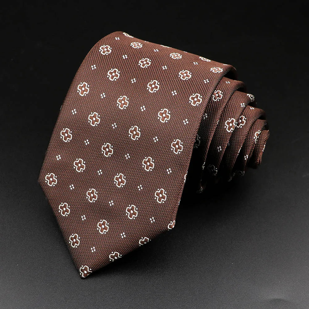 Belasyse - Walnut Cross Motif Tie