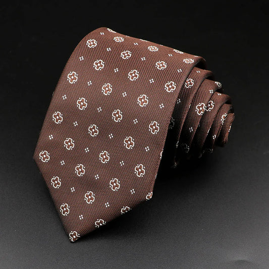 Belasyse - Walnut Cross Motif Tie