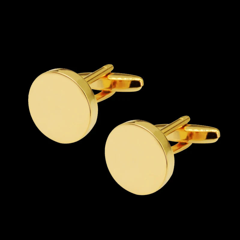 Polished Gold Oval cufflinks