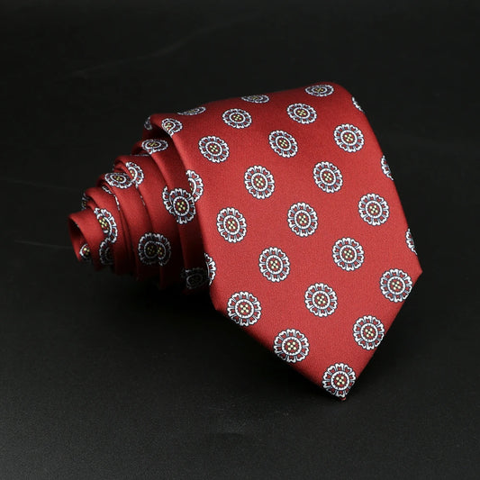 Sanvitale - Crimson Rosette Tie