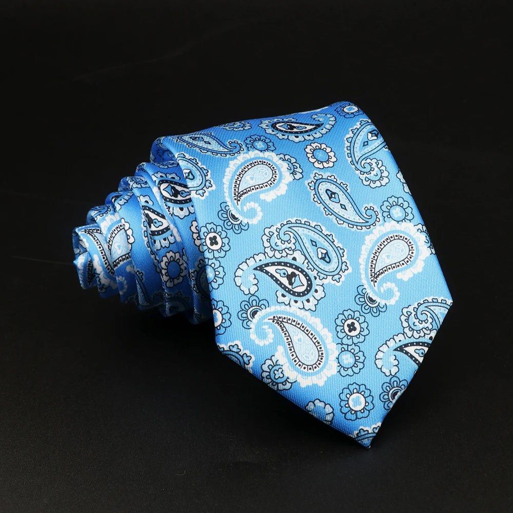 Gallarati - Sky Blue Paisley Bloom Tie