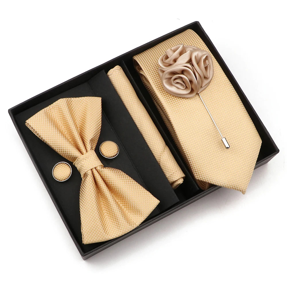 Talisman Tie Set – Champagne Gold Formal Set