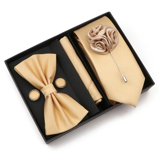 Talisman Tie Set – Champagne Gold Formal Set