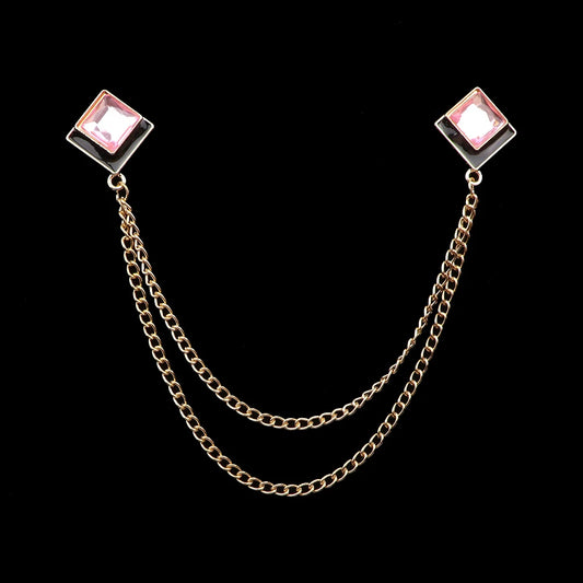 Talisman Brooch – Gilded Blush Duet