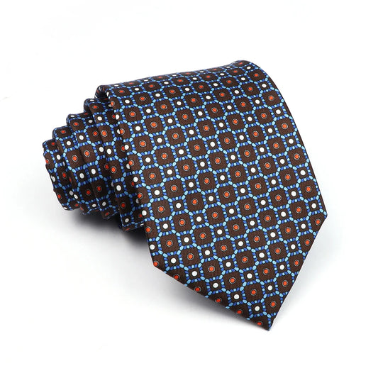 Catterick - Navy Teal Medallion Tie