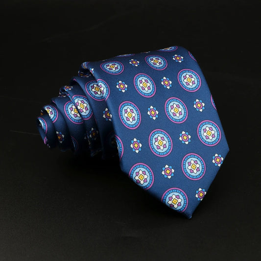 Belluzzi - Midnight Compass Medallion Tie