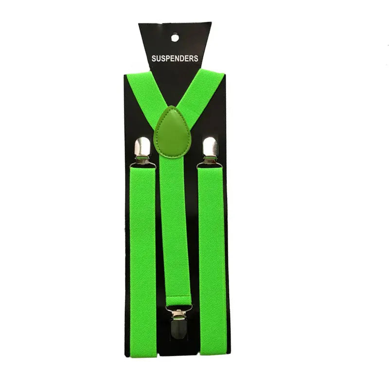 Lime Green suspenders