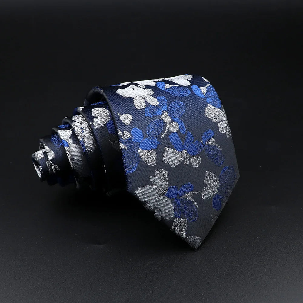 Montague - Navy & Blue Floral Tie