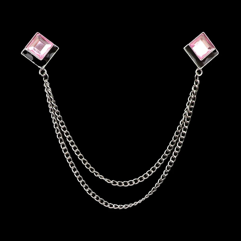 Talisman Brooch – Silver Blush Duet