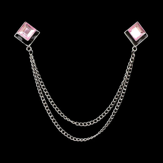 Talisman Brooch – Silver Blush Duet