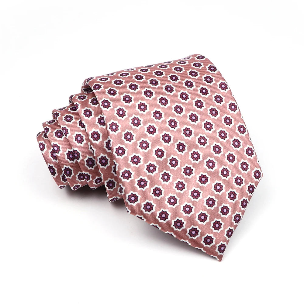 Elsworth - Pink Circle Medallion Tie