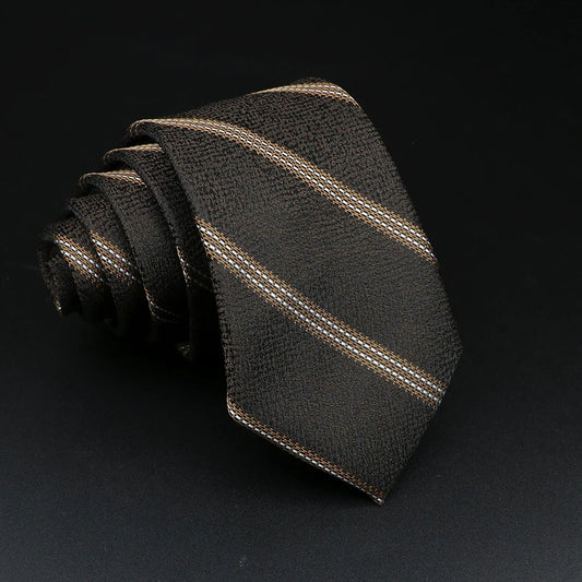 Alencastre - Black & Gold Striped Tie