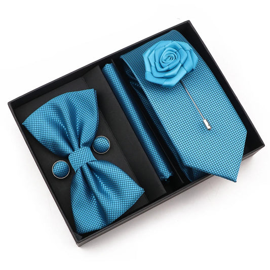 Talisman Tie Set – Teal Blue Formal Set