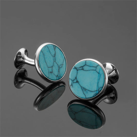 Talisman Cufflink – Turquoise Stone