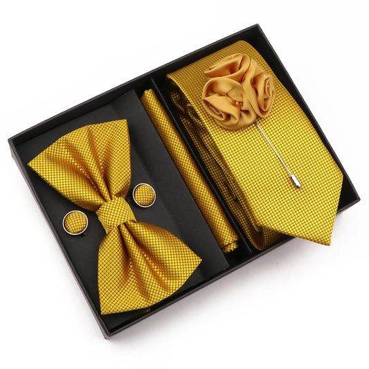 Talisman Tie Set – Mustard Gold Formal Set